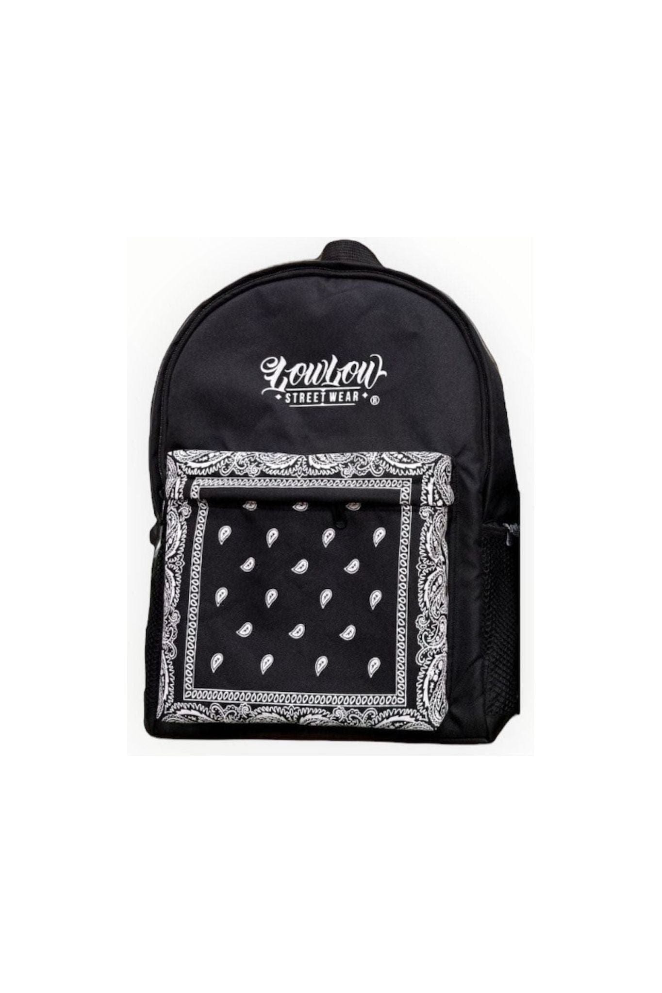 BLACK BANDANA BACKPACK - LOWLOW STREETWEAR