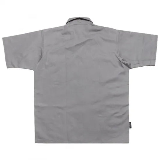 LA STANDARD ZIP SHIRT – GREY / BLUE - LOWLOW STREETWEAR