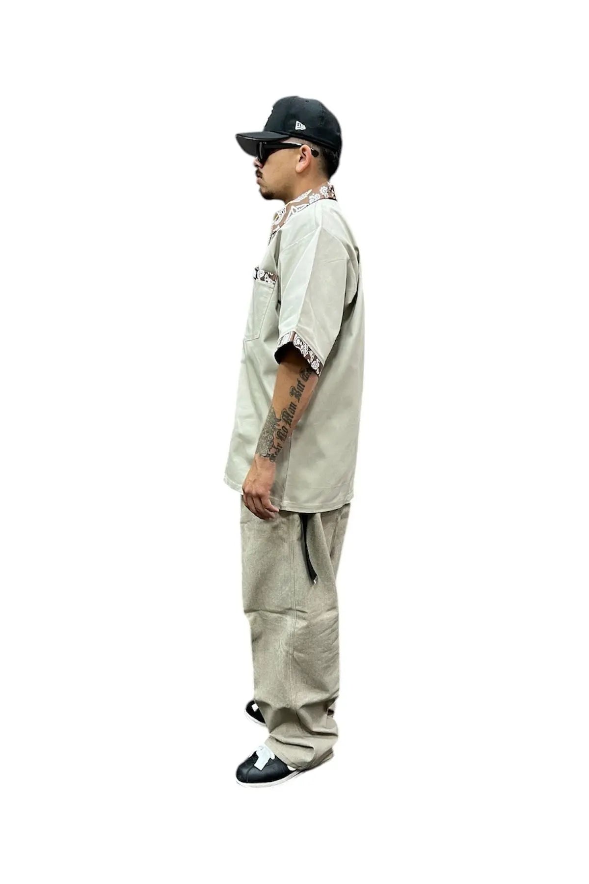 LOWRIDING KHAKI BROWN BANDANA - LOWLOW STREETWEAR