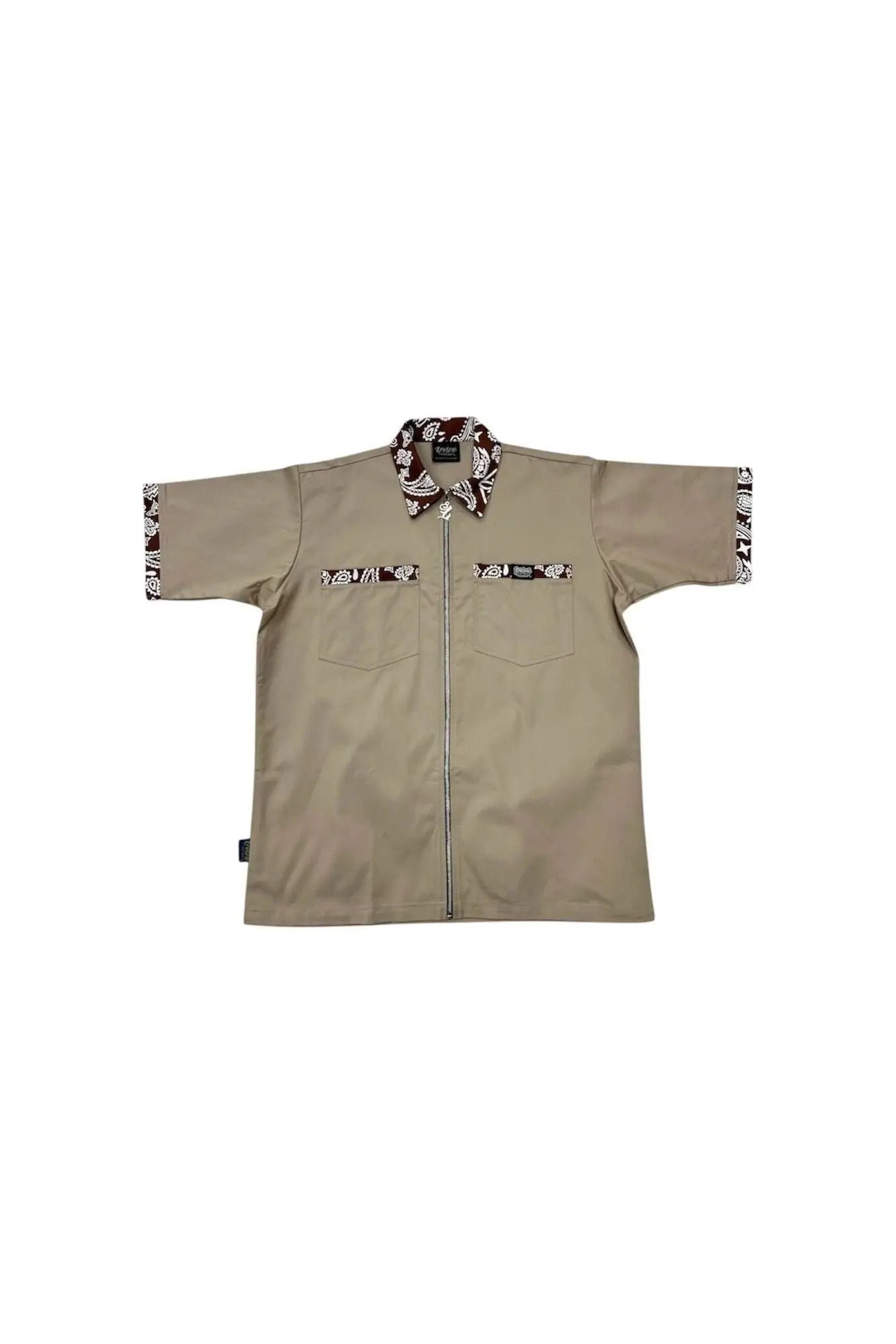 LOWRIDING KHAKI BROWN BANDANA - LOWLOW STREETWEAR