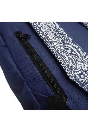 NAVY BLUE BANDANA BACKPACK - LOWLOW STREETWEAR