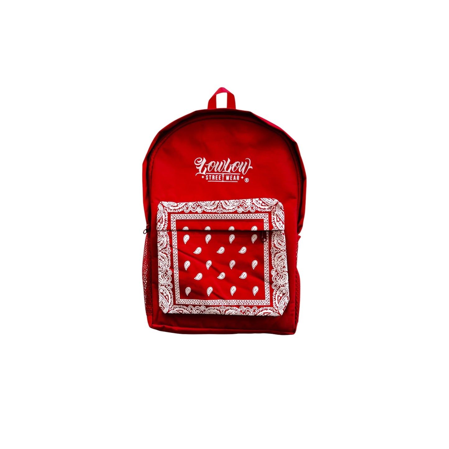 RED BANDANA BACKPACK - LOWLOW STREETWEAR
