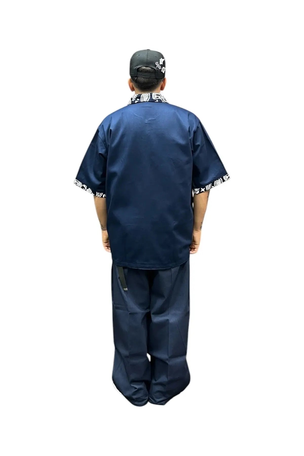 ROLLING NAVY BLUE BANDANA - LOWLOW STREETWEAR
