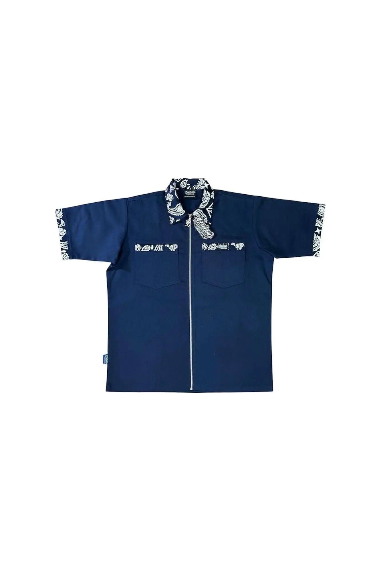 ROLLING NAVY BLUE BANDANA - LOWLOW STREETWEAR