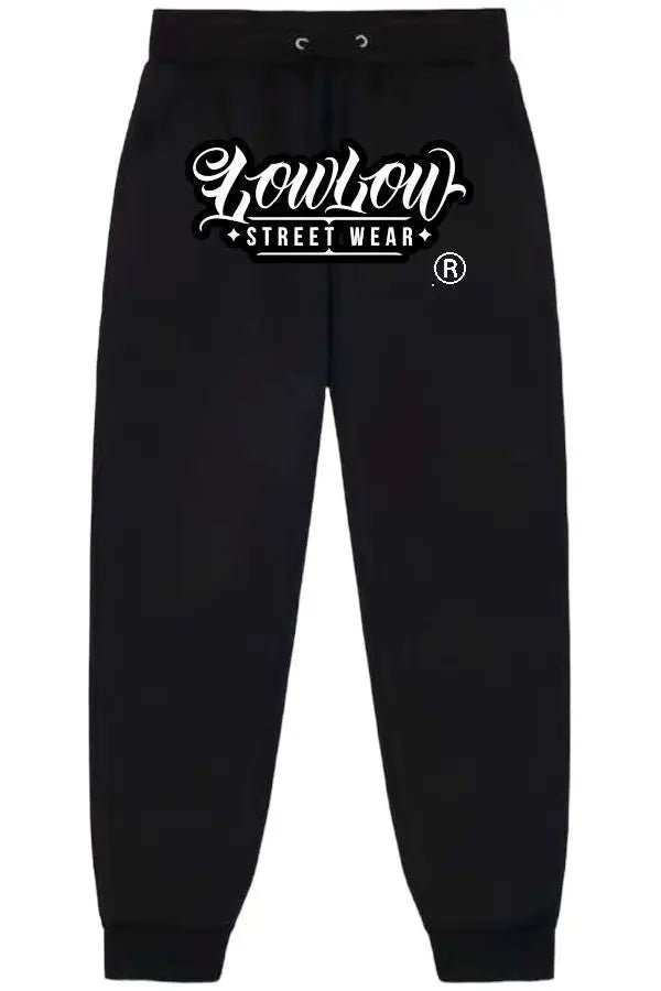 THE STAMP BLACK SWEATPANTS - LOWLOW STREETWEAR