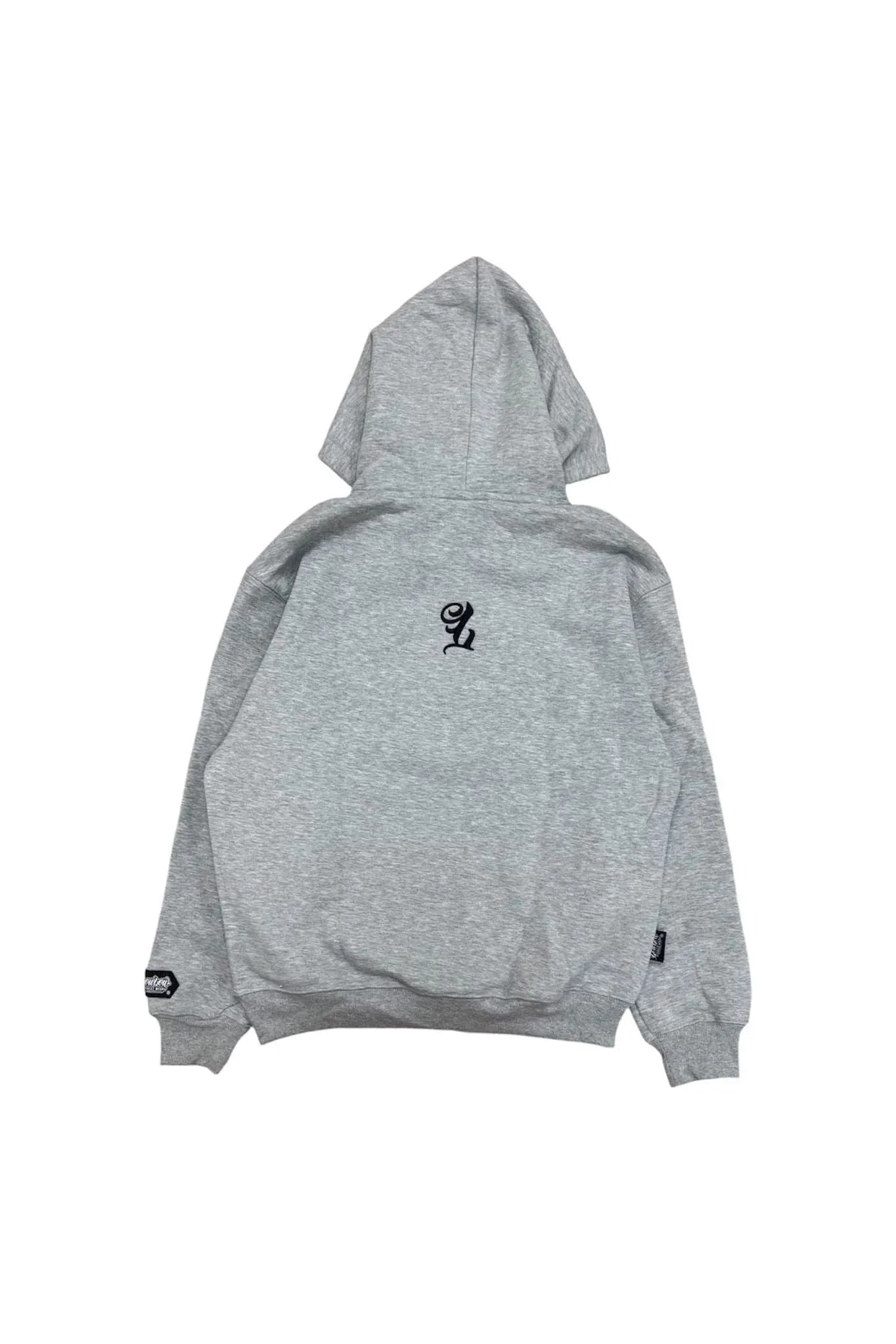 THE STAMP GREY HOODIE - LOWLOW STREETWEAR