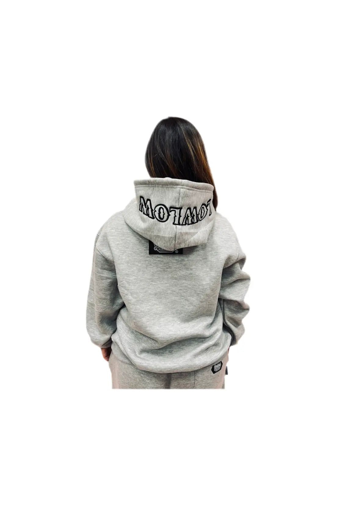 THE STAMP GREY HOODIE - LOWLOW STREETWEAR
