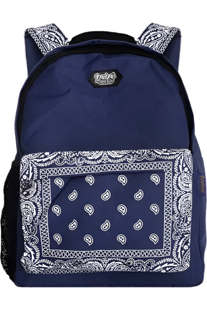 NAVY BLUE BANDANA BACKPACK LOWLOW STREETWEAR