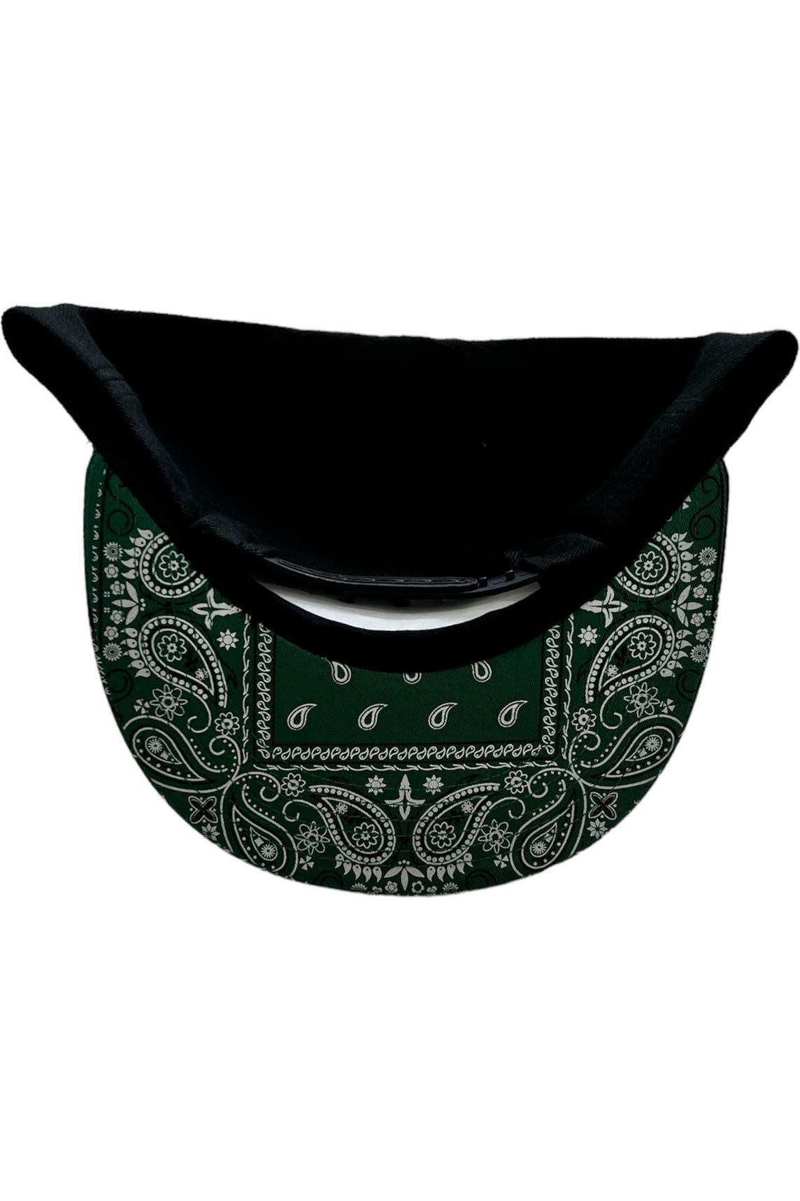 Black /Green bandana SnapBack Hat