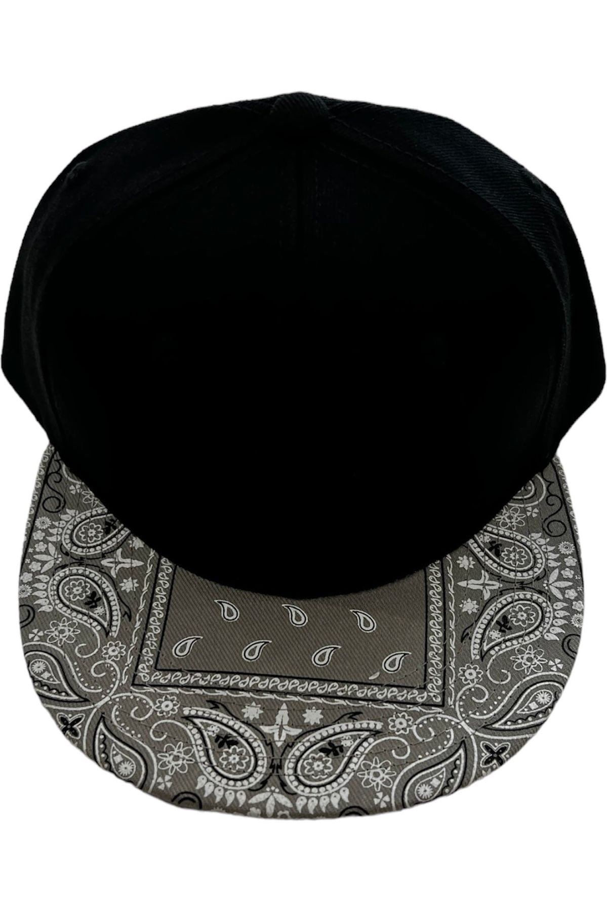 BLACK /GRAY BANDANA SNAPBACK