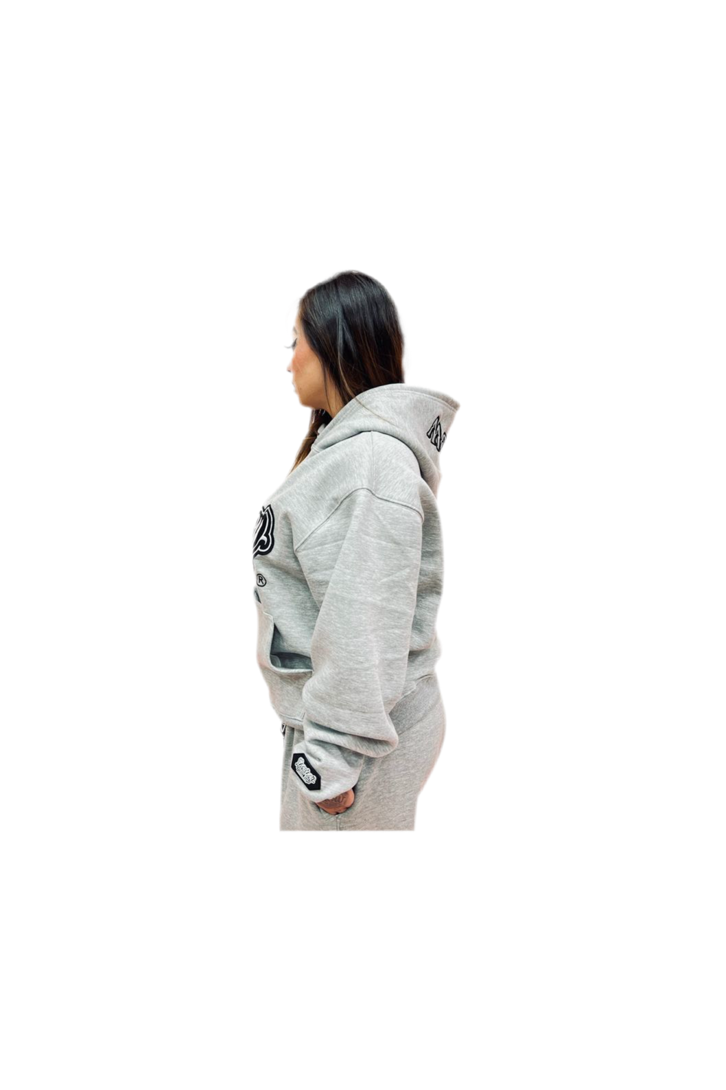 THE STAMP GREY HOODIE