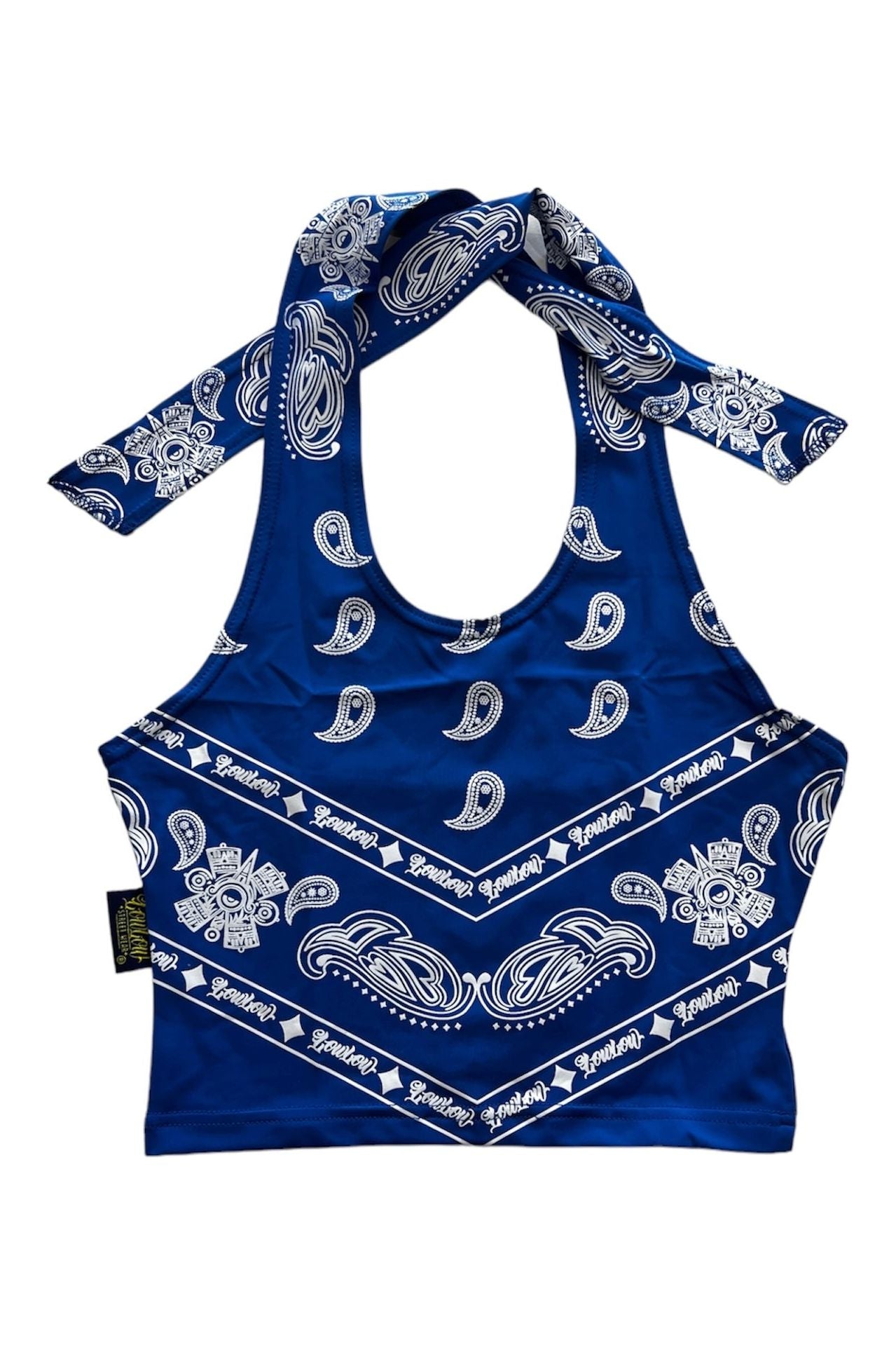 Royal blue bandana top 