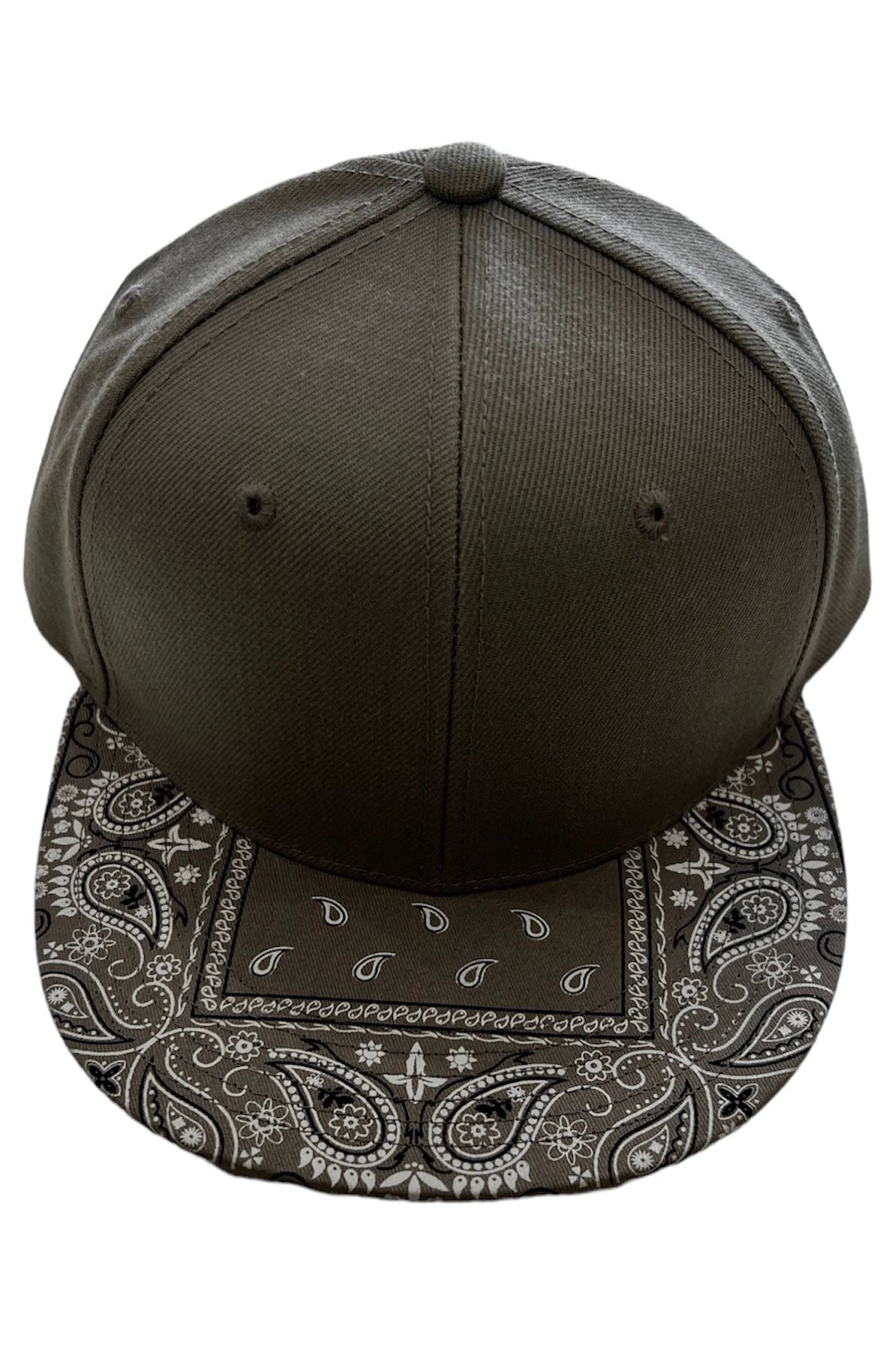 GREY / GREY BANDANA SNAPBACK