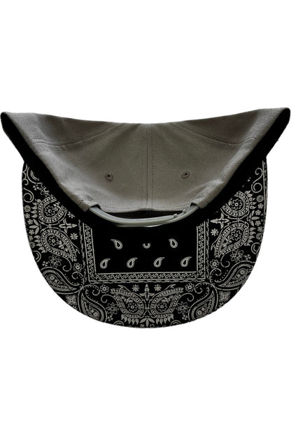 Gray / black bandana