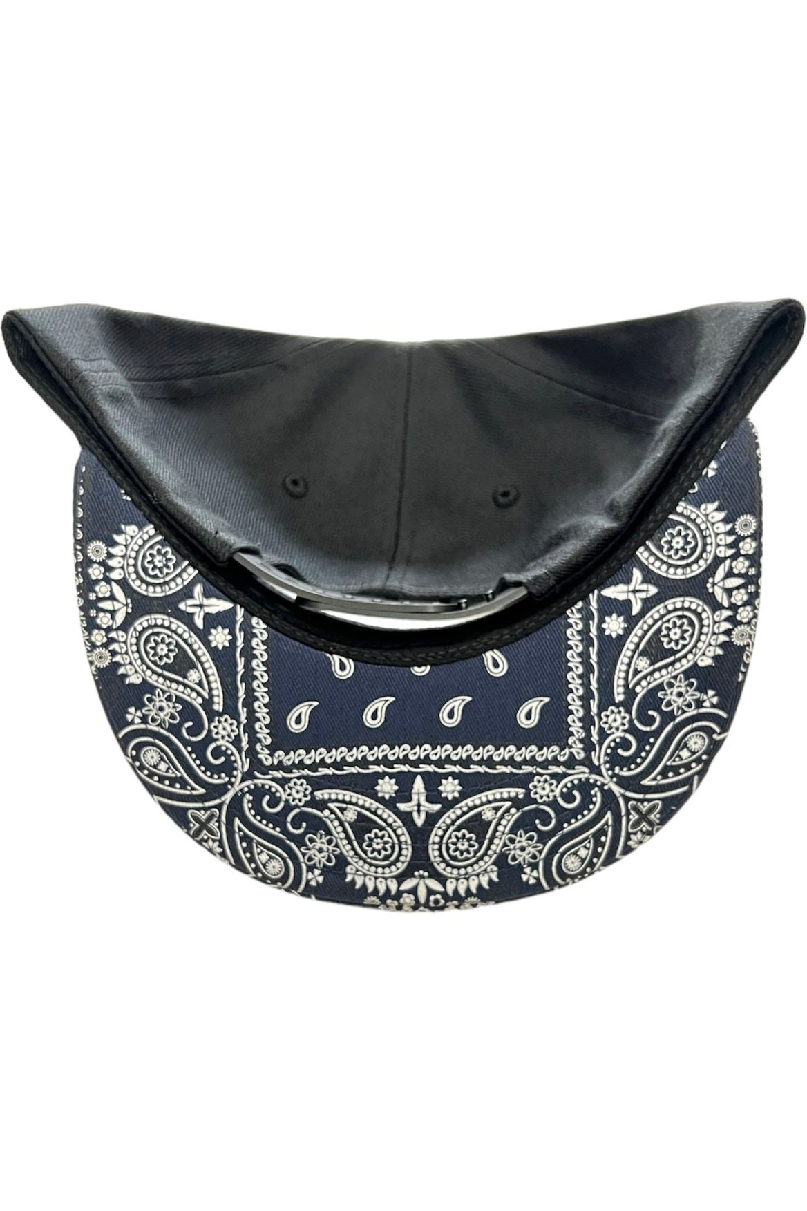 BLACK / NAVY BLUE BANDANA SNAPBACK