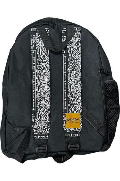 BLACK BANDANA BACKPACK