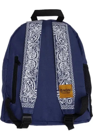 NAVY BLUE BANDANA BACKPACK LOWLOW STREETWEAR