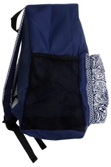 NAVY BLUE BANDANA BACKPACK