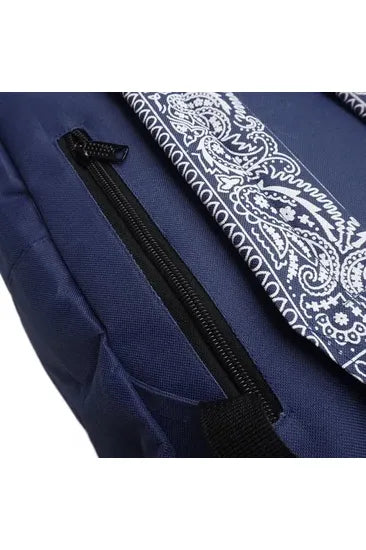 NAVY BLUE BANDANA BACKPACK