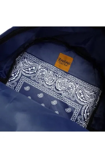 NAVY BLUE BANDANA BACKPACK LOWLOW STREETWEAR