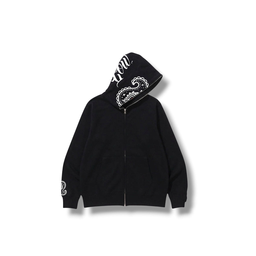 BLACK BRAND ICON FULL ZIPPER - LOWLOW STREETWEAR