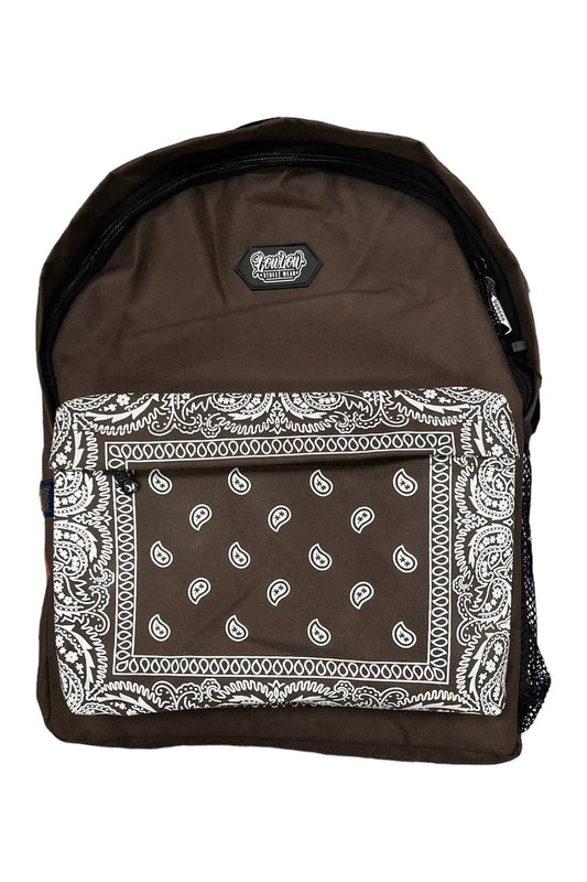 BROWN BANDANA BACKPACK - LOWLOW STREETWEAR