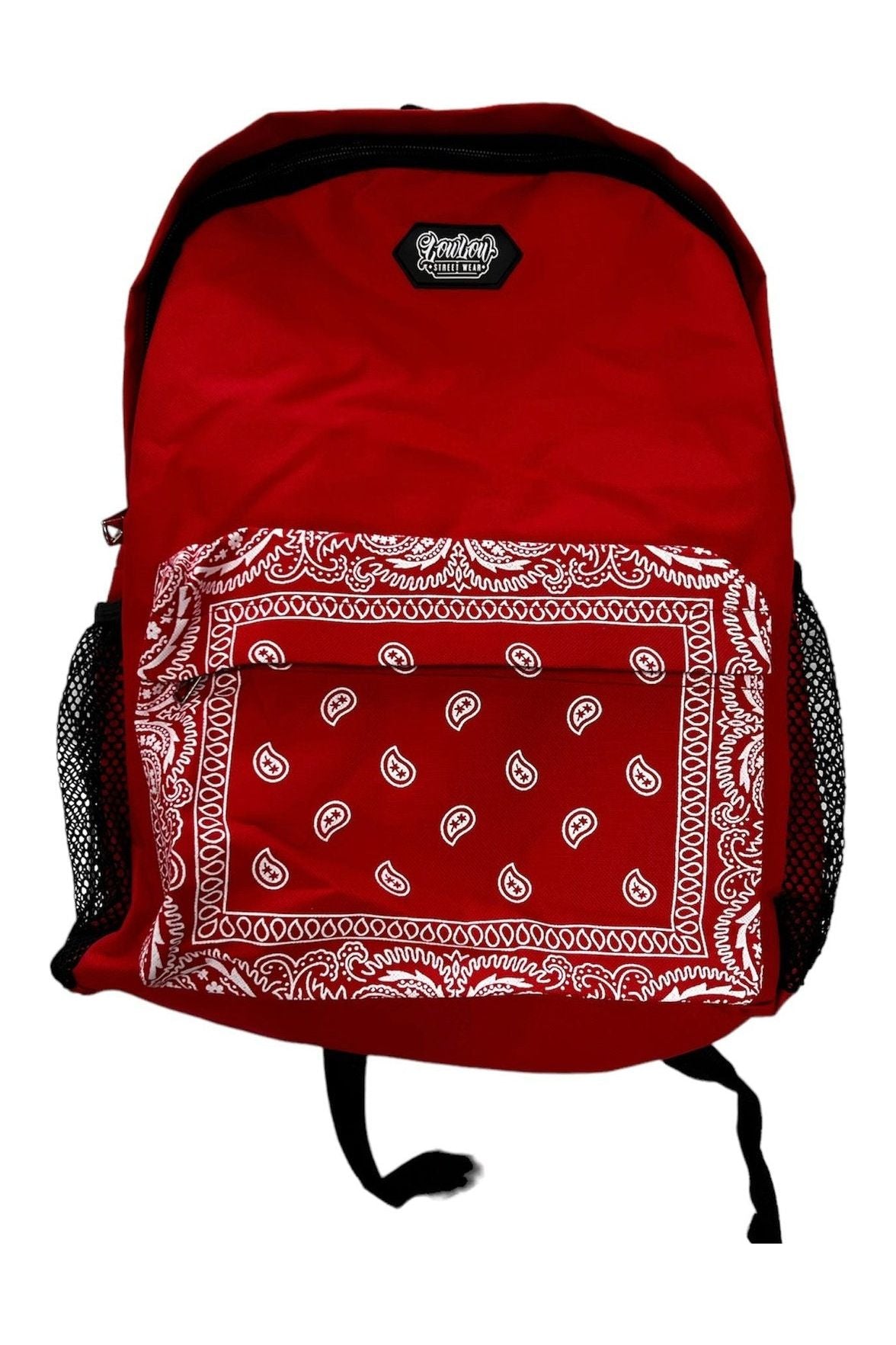 MID RED BANDANA BACKPACK