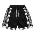 LOWLOW Black Paisley Court Shorts - LOWLOW STREETWEAR