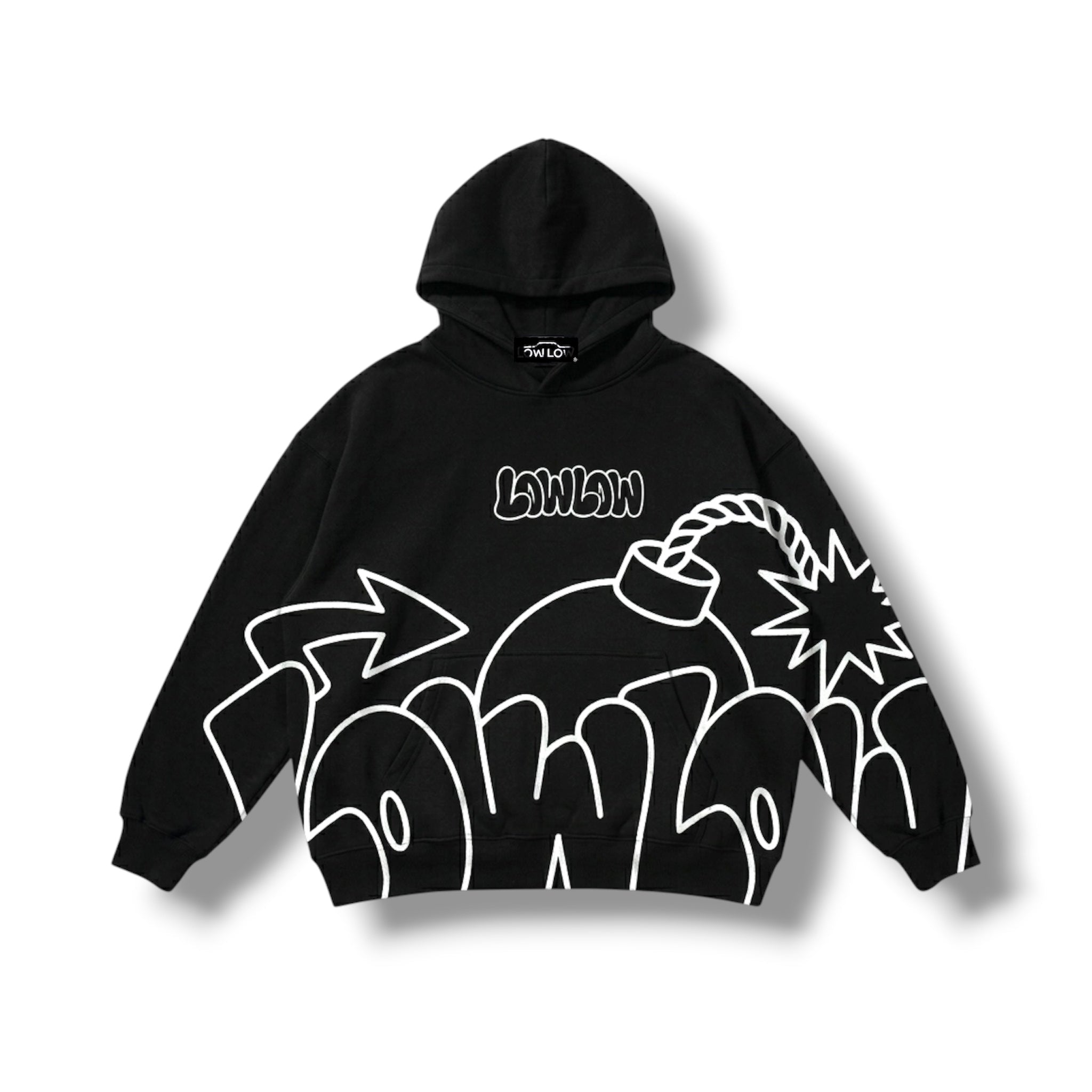 LOWLOW Bomb Hood — Black - LOWLOW STREETWEAR