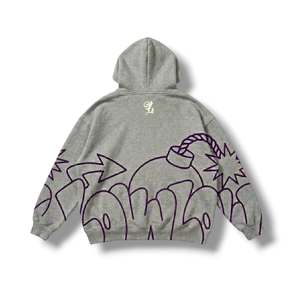 LOWLOW Bomb Hood — Heather Grey - LOWLOW STREETWEAR