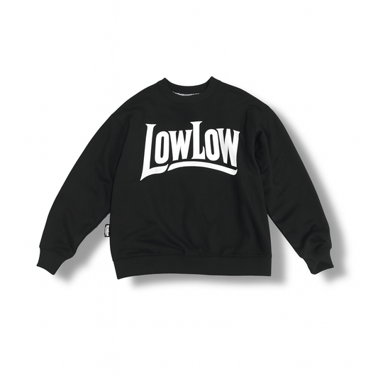 LOWLOW Heavyweight Streetwear Crewneck – Black - LOWLOW STREETWEAR