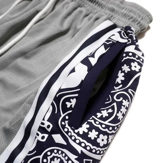 LOWLOW Paisley Court Shorts – Navy - LOWLOW STREETWEAR