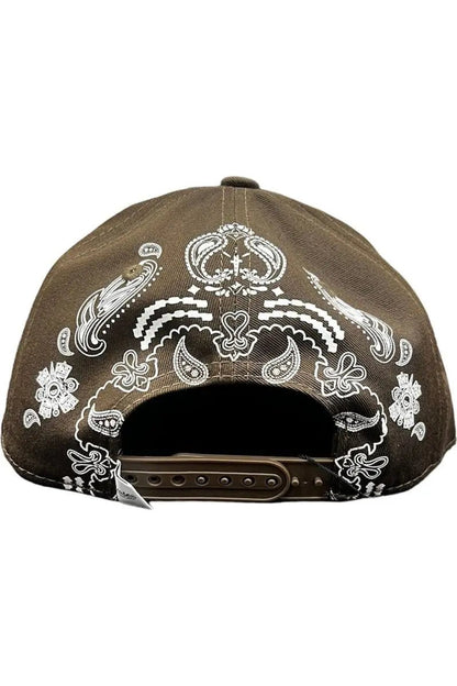 MAYAN BROWN BANDANA SNAPBACK - LOWLOW STREETWEAR