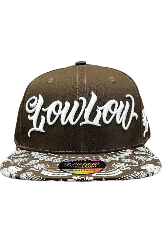 MAYAN BROWN BANDANA SNAPBACK - LOWLOW STREETWEAR
