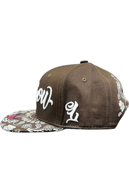 MAYAN BROWN BANDANA SNAPBACK - LOWLOW STREETWEAR