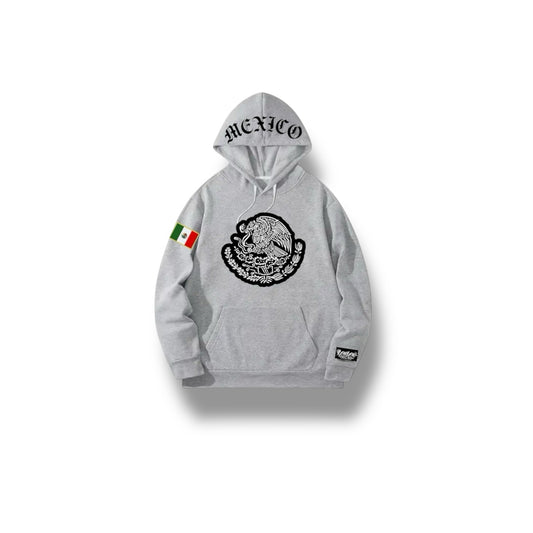 MEXICO HOODIE (HEATHER GRAY) - LOWLOW STREETWEAR