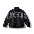 OLD ENGLISH TRACK JACKET – BLACKOUT - LOWLOW STREETWEAR