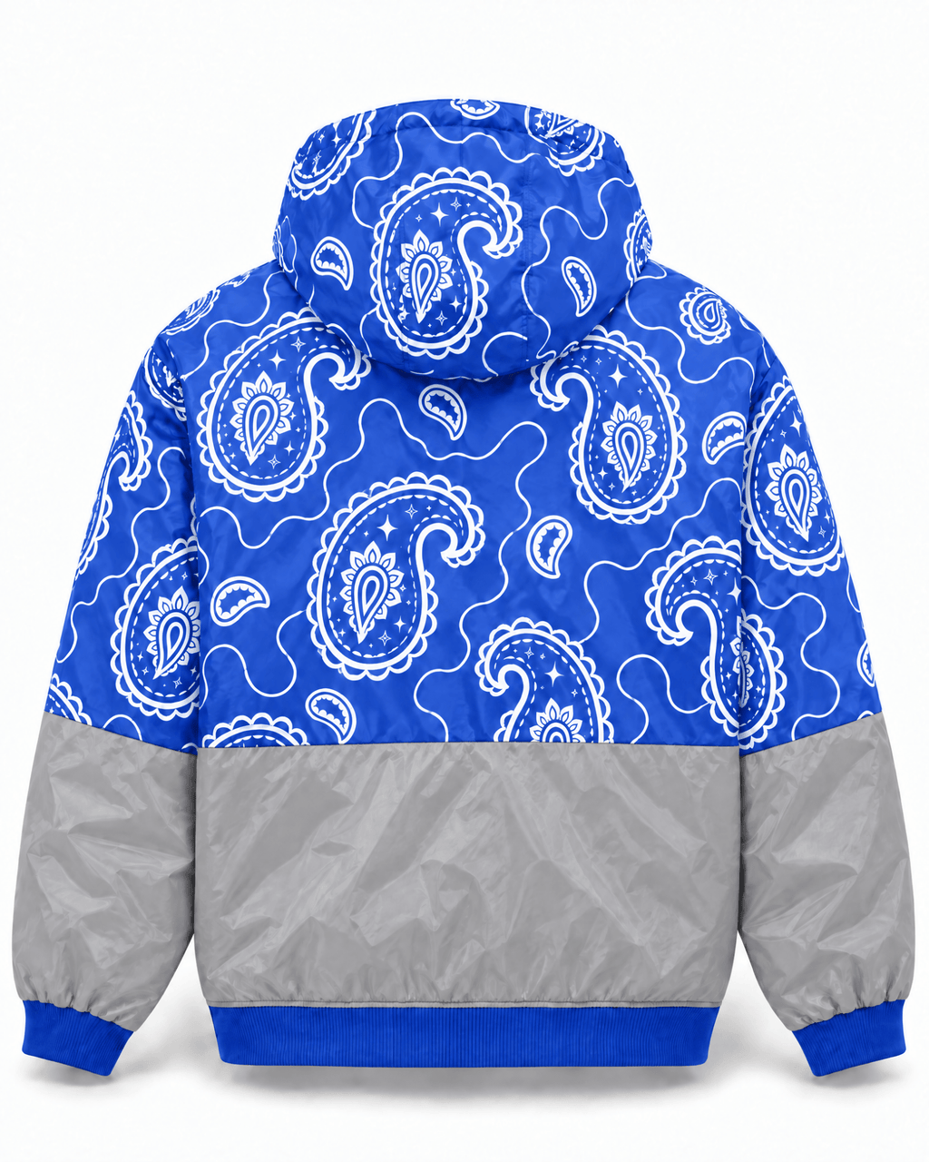 RAG BLOCK ZIP HOODIE – ROYAL - LOWLOW STREETWEAR