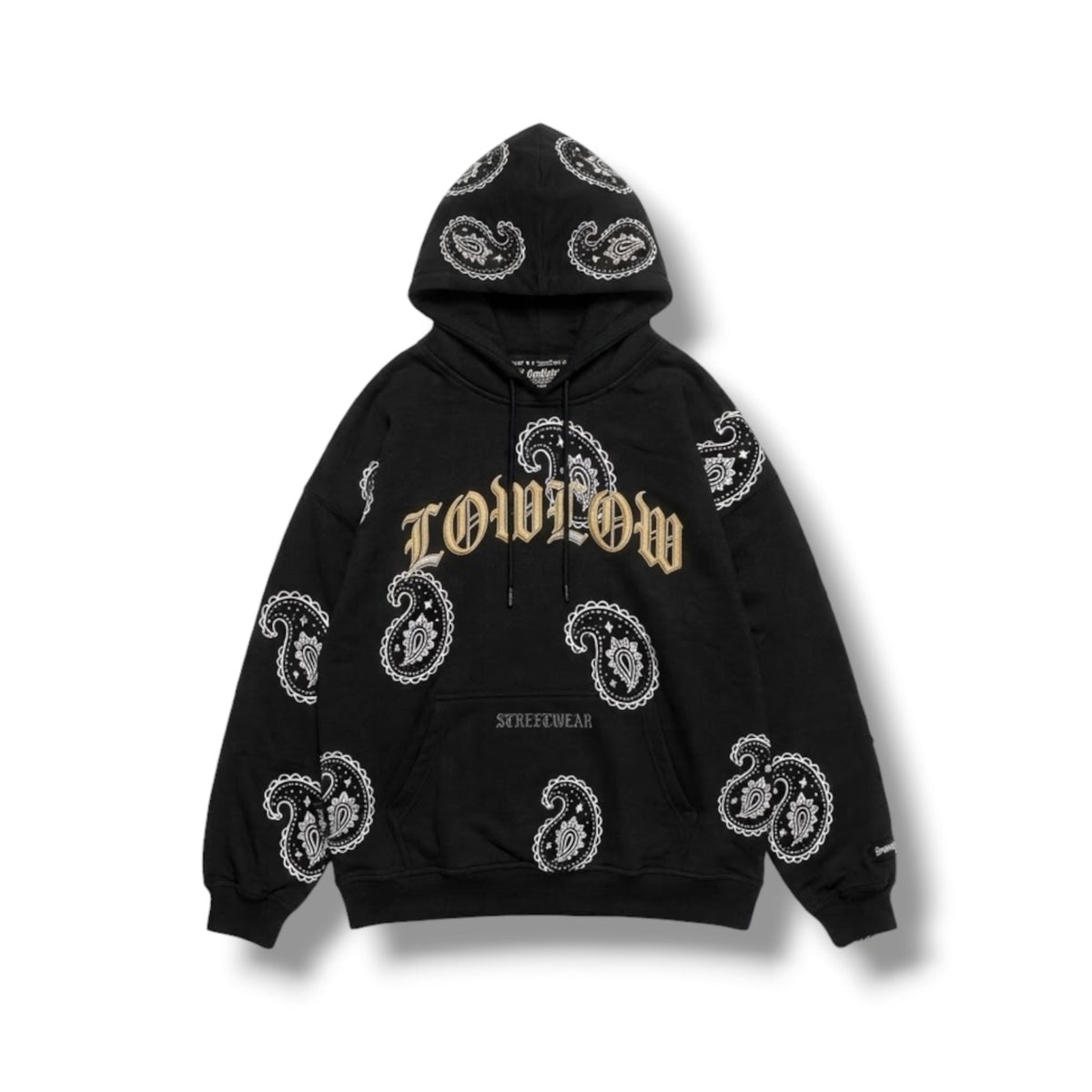 RAG HOODIE – BLACKOUT / GOLD - LOWLOW STREETWEAR