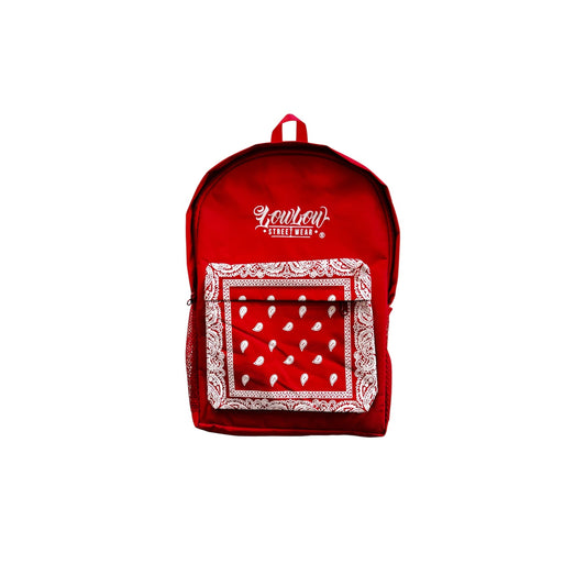 RED BANDANA BACKPACK - LOWLOW STREETWEAR