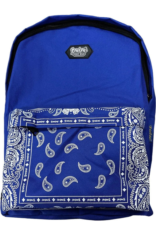 ROYAL BLUE BANDANA BACKPACK - LOWLOW STREETWEAR
