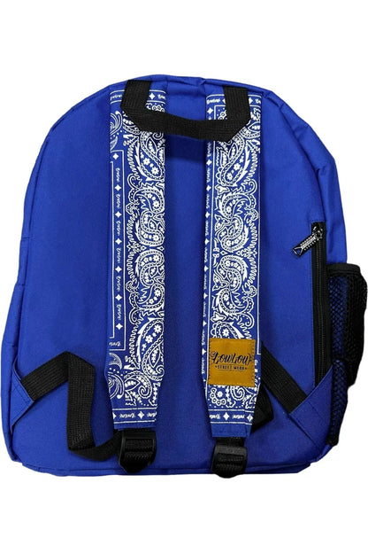 ROYAL BLUE BANDANA BACKPACK - LOWLOW STREETWEAR