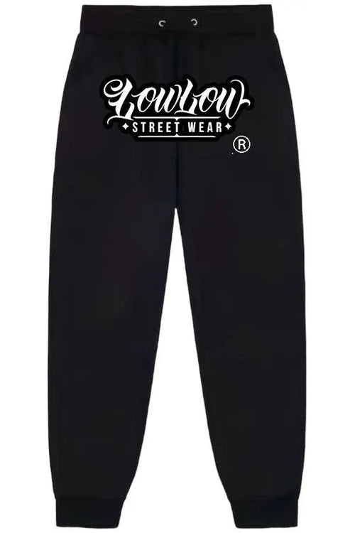 THE STAMP BLACK SWEATPANTS - LOWLOW STREETWEAR