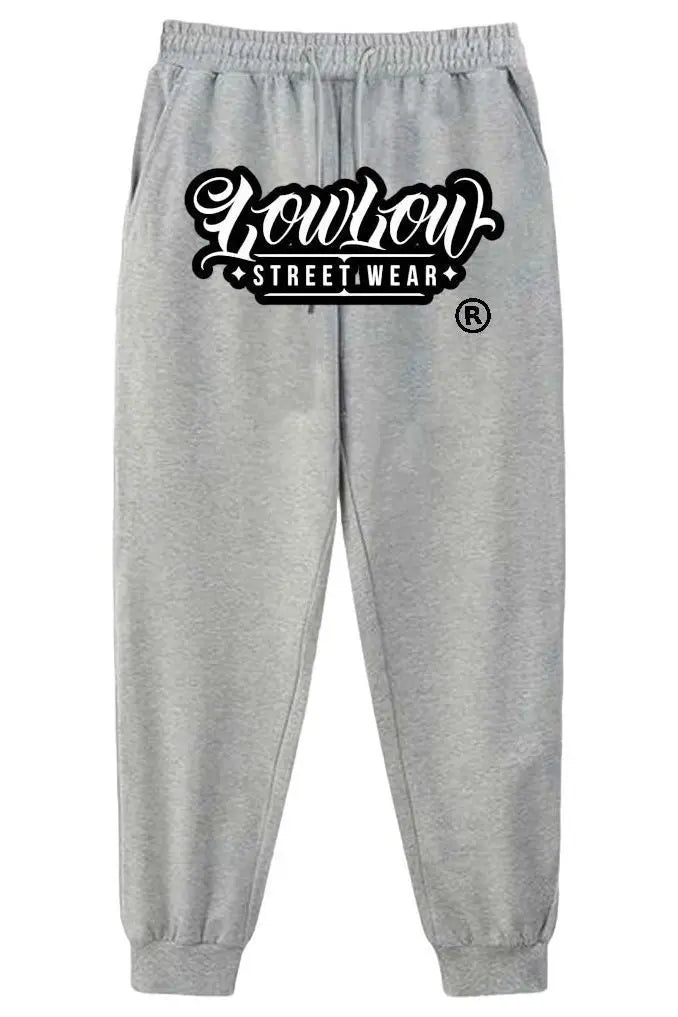 THE STAMP GREY SWEATPANTS - LOWLOW STREETWEAR