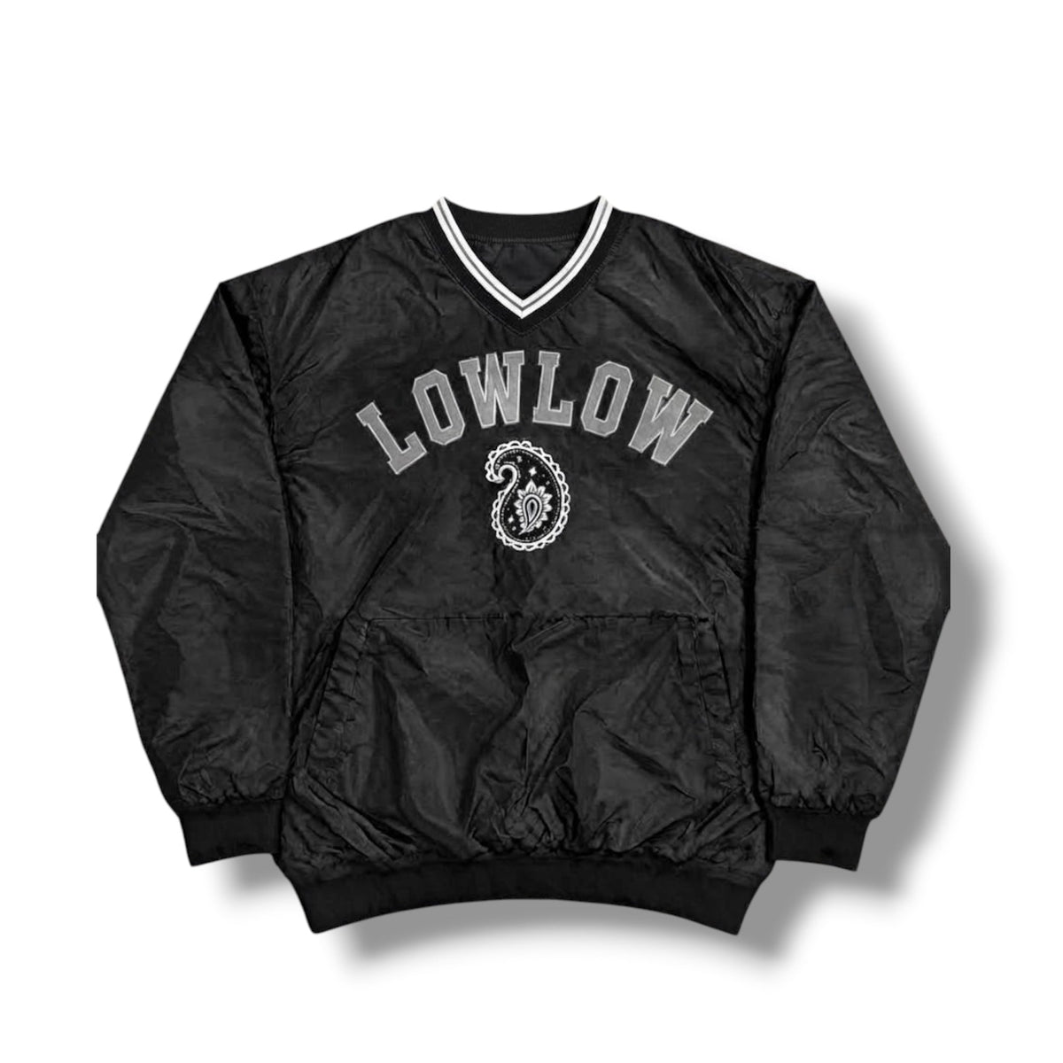 WARM-UP PULLOVER – BLACK - LOWLOW STREETWEAR